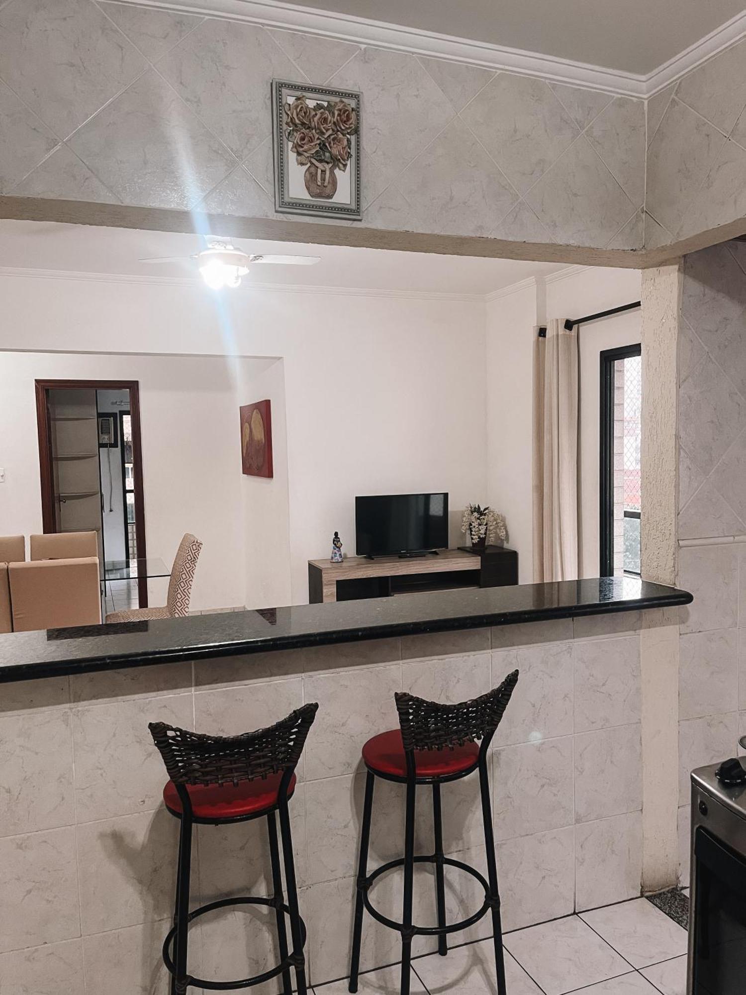 Apartamento Vila Tupy - Ar Condicionado - Praia Grande Dış mekan fotoğraf